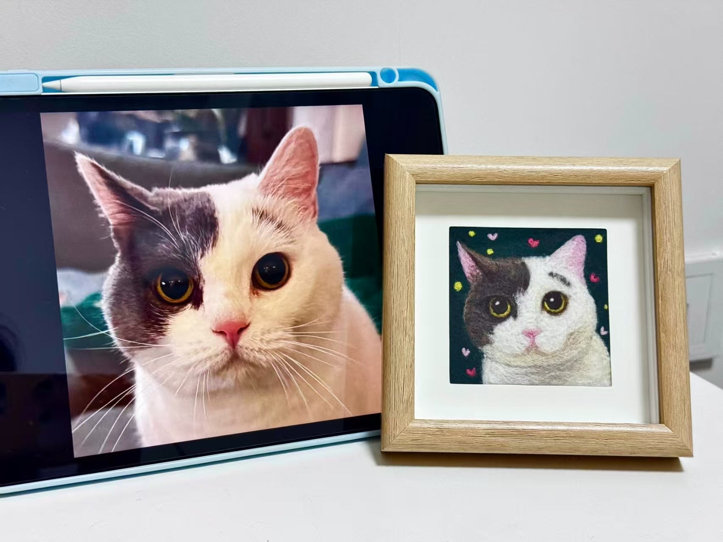pet wool felt painting - 2D