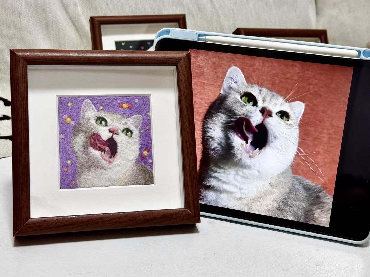 pet wool felt painting - 2D