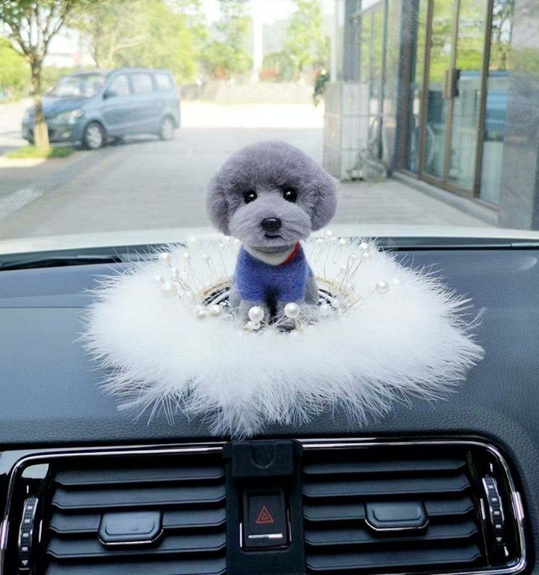 Pet wool felt vehicle decorative item