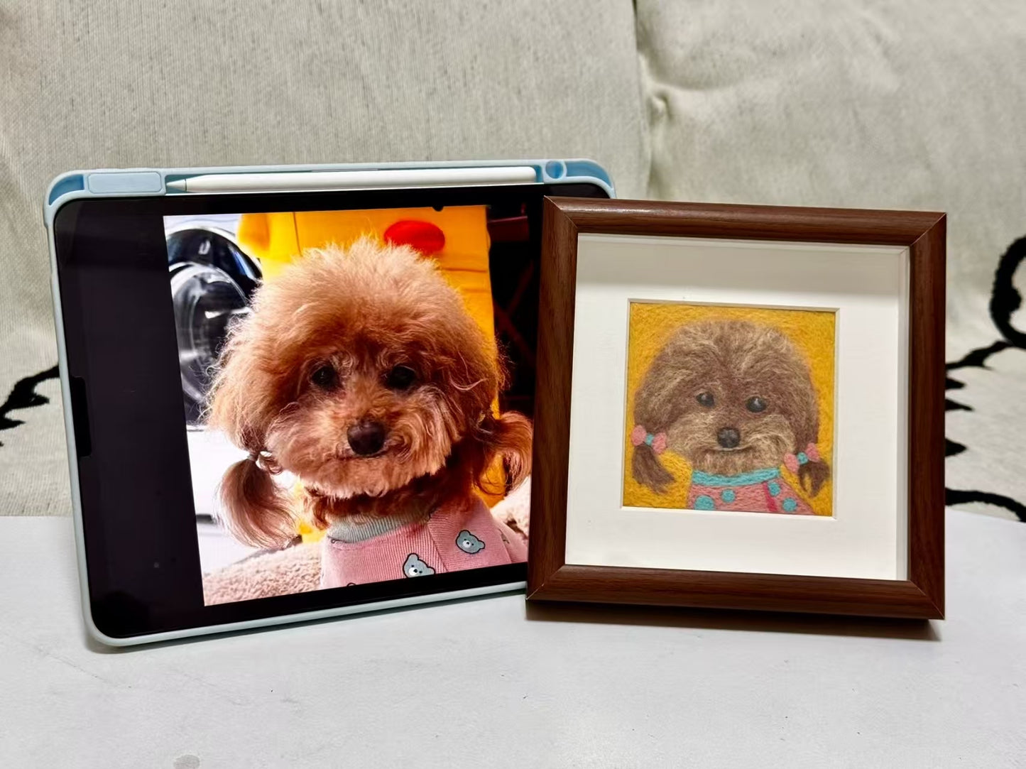 pet wool felt painting - 2D