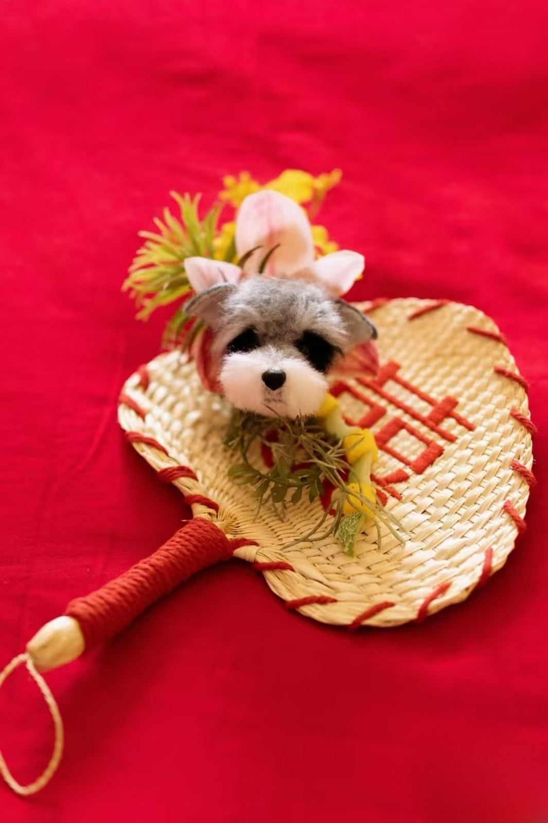 Pet wool felt chest decoration, wrist decoration, hand bouquet